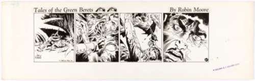 Joe Kubert Tales of the Green Berets Daily Comic Strip #67 Original Art (Newspaper Enterprise Association, 1965).... | Heritage