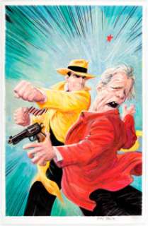 Kyle Baker Dick Tracy Forever #1 Retailer Incentive Variant Cover Original Art (IDW Publishing, 2019).... | Heritage