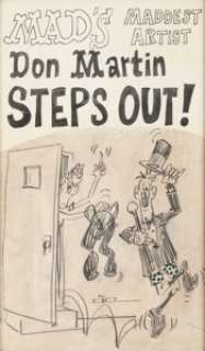 Don Martin MAD’s Maddest Artist Don Martin Steps Out! Preliminary Cover Illustration Original Art (c. 1987).... | Heritage