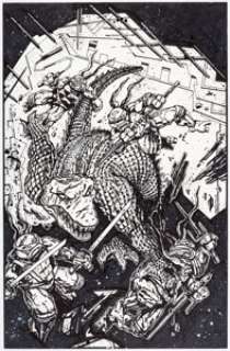 Kevin Eastman Teenage Mutant Ninja Turtles #58 Variant Cover Original Art (IDW, 2016).... | Heritage