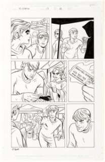 Mike Allred and Jay Bone (as J. Bone) X-Statix #17 Story Page 13 Original Art (Marvel, 2004)....