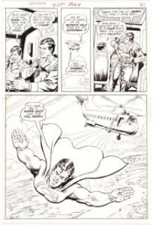 Curt Swan and Murphy Anderson Superman #265 Story Page 15 Original Art (DC, 1973). Superman, Perry White, and a - | Heritage