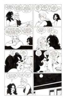 Jaime Hernandez Love and Rockets Vol.2 #6 Story Page 9 Maggie and Frogmouth Original Art (Fantagraphics, 2002).  - | Heritage