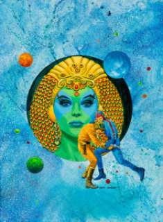 Gray Morrow Perry Rhodan #96 "Green Horn" Paperback Book Cover Painting Original Art (Ace, 1976) This -