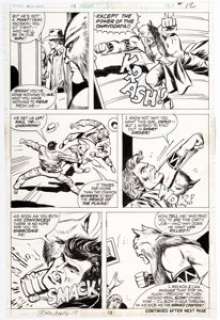 Dick Ayers and Vince Colletta Red Wolf #9 Story Page 12 Original Art (Marvel, 1973). From the closing issue of the - | Heritage