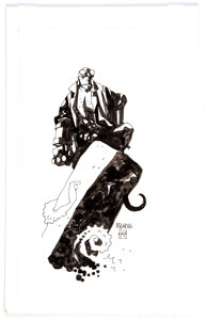 Mike Mignola - Hellboy Illustration Original Art (1999).... | Heritage