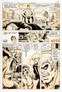 Murphy Anderson DC Comics Presents #8 Story Page 13 Swamp Thing Original Art (DC, 1979). Multiple Swamp monsters - | Heritage