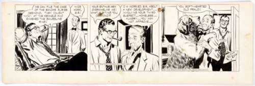 Alex Raymond Rip Kirby Daily Comic Strip Original Art dated 1-8-48 (King Features Syndicate, 1948). The final - | Heritage