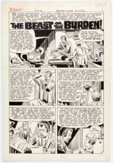 Steve Ditko Monster Hunters #6 Story Page 1 Original Art (Charlton, 1976).... | Heritage