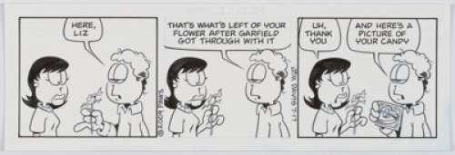 Jim Davis Garfield Daily Comic Strip Original Art dated 7-17-09 (Paws/Universal Press Syndicate, 2009). Do you - | Heritage