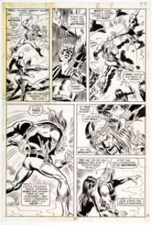 Rich Buckler and Frank Giacoia Daredevil #101 Story Page 19 Original Art (Marvel, 1973). Angar the Screamer falls - | Heritage