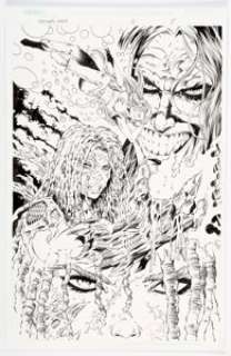 David Boller, Richard Bonk, and others Witchblade: Destiny‘s Child #3 Splash Page 5 Original Art (Image, 2000)....