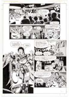 Roger Langridge - Doctor Who Magazine #283Story Page 7 Original Art (Marvel, 1999).