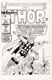 Chic Stone | Journey into Mystery #104 Cover Re-Creation Original Art (undated). | Heritage