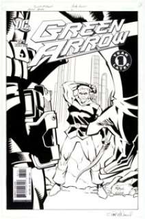 Scott McDaniel and Andy Owens - Green Arrow #61 Cover Original Art (DC, 2006).