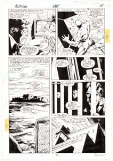 Jackson "Butch" Guice and Denis Rodier - Action Comics #685 Story Page 15 Original Art (DC, 1993)....