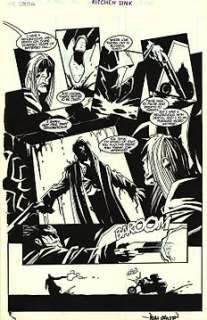 Dean Ormston - Original Art Plate  - The Crow City of Angels #2  - Page 20  - signed  - Kitchen Sink Press  - (1996)
