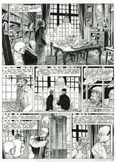 Planche originale 39 des CITES OBSCURES Tome 5. Brüsel, par François SCHUITEN