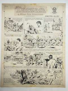 15: Hogarth, Burne Tarzan, Sunday comic strip, NY, Sini | Hess Fine Auctions
