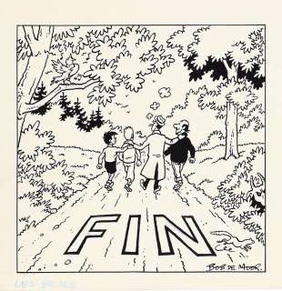 De Moor (Bob) | Oncle Zigomar, case de fin à l’encre de Chine et… | AZ auction