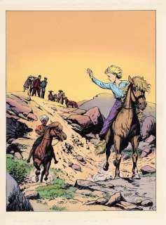 Cuvelier | Corentin, bleu de coloriage à la gouache… | AZ auction