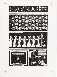 Marjane Satrapi | Persepolis (Original Book Art, page 38) | Sotheby’s