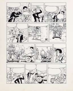 Craenhals | Les 4As, planche n°7 à l’encre de Chine de… | AZ auction