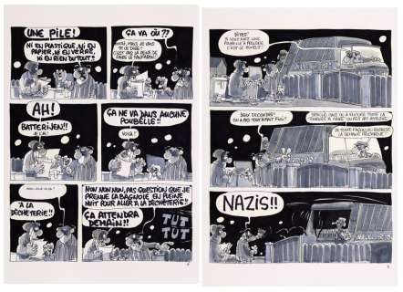 Binet | Les Bidochon, planches n°6 et 7 à l’encre de… | AZ auction