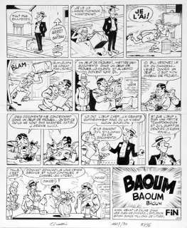 Tillieux | Bob Slide, planche n°6 et de fin Ã  l’encre de Ch… | Banque Dessinée