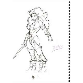 Jaap de BOER (né en 1959) Dessin et croquis originaux recto-verso | Tajan