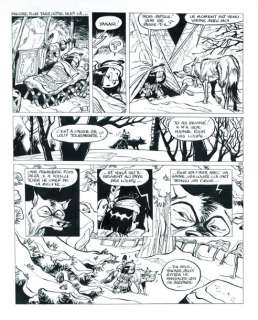 Derib | YAKARI Planche Encre de Chine 36 x 45 cm | Kahn et Associés