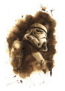 Juapi | Original Coffee Drawing  - Stormtrooper  - Star Wars | Catawiki