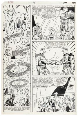 Lot 525 - Original Art * JOHN BUSCEMA and JOE SINNOTT * ROM No. 25, Page 26 | PBA Galleries