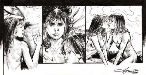 FedericoÂ FERNIANI - Strip original de la planche 33 de la Voie du Sabre Tome 1 Les cendres de l‘enfance