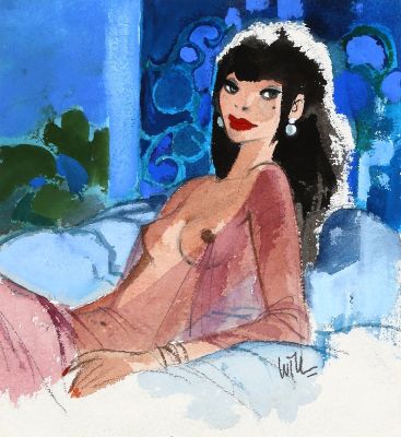 Will | L’Appel de l’enfer, illustration à l’aquarelle,… | AZ auction