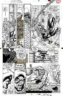 Sam de La Rosa, Scott Kolins - Spider-Man: the Mutant Agenda #1 P 17 (Spider-Man Battles Hob-Goblin with Beast Helping!) 1993