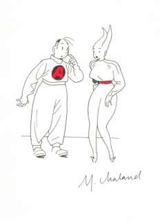 Chaland. Dessin original non nominatif | BDEnchères