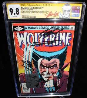 Joe Rubinstein - Wolverine Limited Series #1 (Cgc 9.8) Signed/Sketch By Joe Rubinstein, Signed By Frank Miller, Stan Lee, Chris Claremont - 1982