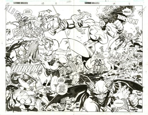 Erik Larsen | Savage Dragon Issue 119 Page 2 And 3 | Albert Moy