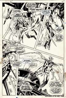 Neal Adams Tom Palmer - The X-Men #61 P 11 (Historic Neal Adams X-Men Battle Page! Cover Scene with Entire X-Men Team & Sauron!) 1969