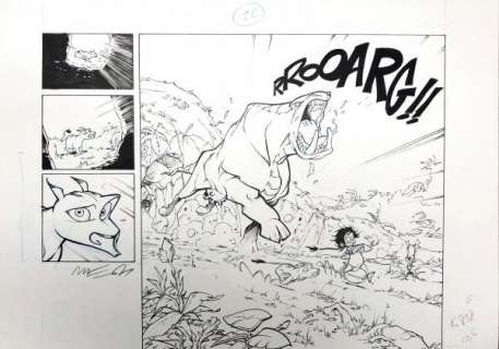 MUNUERA José Louis  - Navis  - Planche en trois parties écartée de l‘album Houyo [...]