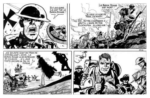 Pratt Hugo. (1927-1995) | PRATT Hugo. Â« Corto Maltese Â». Encre de Chine noire pour la planche 17 | Tessier Sarrou