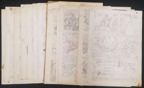 Joe Kubert Three Stooges Comic Art | Weiss Auctions