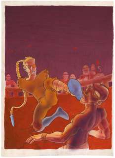 Les aventures d’Alef-Thau - Le Prince manchot Encre de Chine et gouache sur papier... | Tessier Sarrou