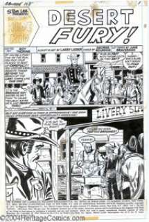 Larry Lieber and George Roussos - Original Art for The Rawhide Kid #108, Group of 8 Pages (Marvel, 1973). Eight - | Heritage