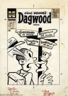 Hy Eisman (attributed) - Original Cover Art for Dagwood #70 (Harvey, 1956). The art is in great condition. The art - | Heritage