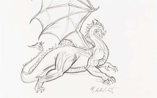 Hildebrandt Greg e Tim – "Smaug", 1995 | Urania Casa d’Aste