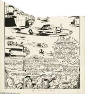 Sam Glanzman - Hello Pal Comics #2 Complete 7-page Story "The Third Front" Original Art (Harvey, 1943). - | Heritage