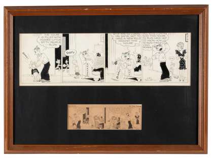 "BLONDIE" ORIGINAL 1946 COMIC STRIP BY CHIC YOUNG | misc / divers