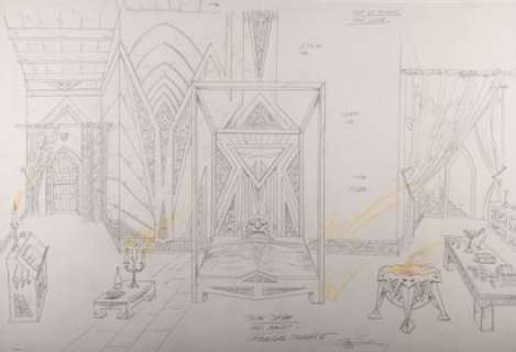 Druillet, Philippe (1944 - 76 Ans) | Les Rois Maudits (Série TVfilms Josée Dayan). Étude mine de plomb avec rehauts mines couleur. 110 x … | Stanley’s Auction